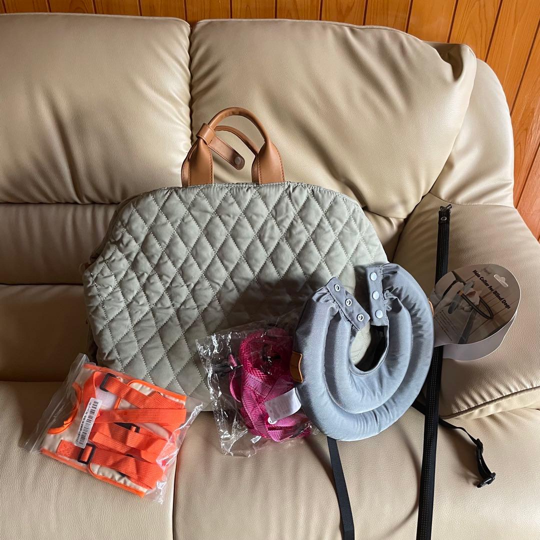 赤　ペットカート ペットバギー　折りたたみ　前輪回転式　おまけ付き