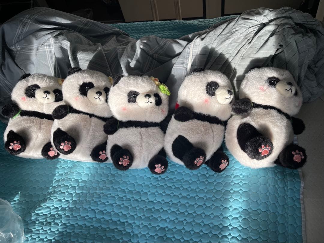 【値下げo k】パンダのぬいぐるみ5体セット