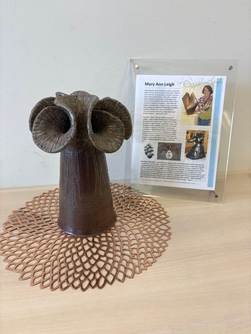 Mary Ann Leigh 置物 アート作品 美術品 花瓶 ハワイ 飾り物