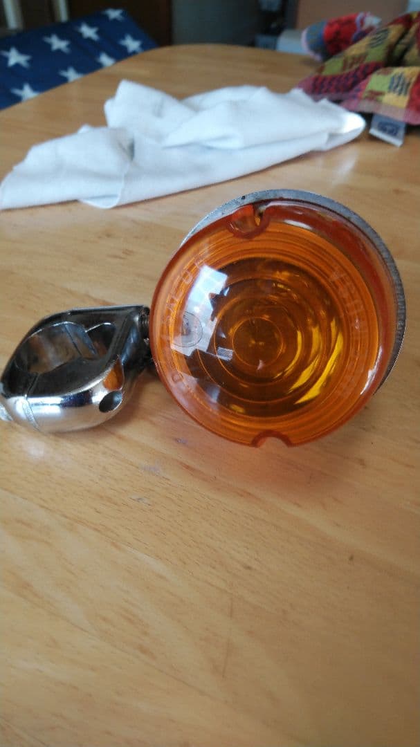 ハーレー ヤンキーウインカー 1つレンズ無しショベルヘッドビンテージ当時物