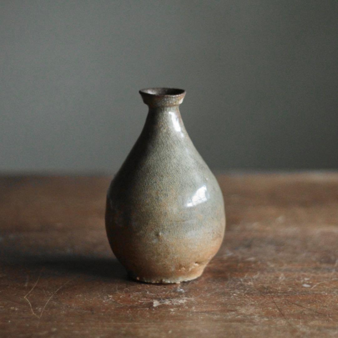 高麗青磁 徳利 容量約200ml 独酌に 古美術 古道具 アンティーク 朝鮮美術