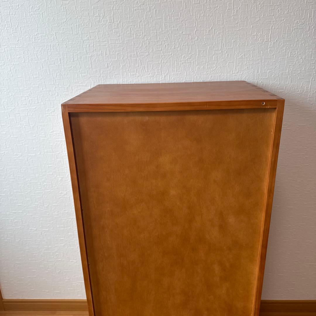 キャスター付きヴィンテージ調多段チェスト　幅47.5