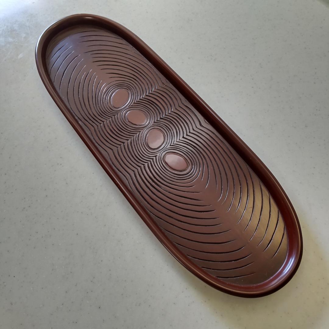 鎌倉彫　後藤会　長手盆