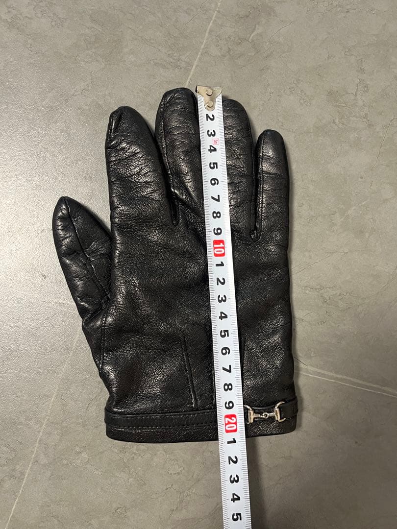 GUCCI レザー手袋 革手袋　グッチ　レザーグローブ
