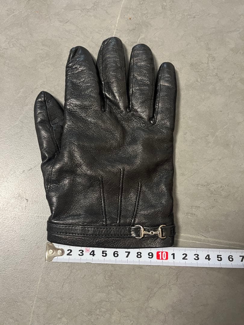 GUCCI レザー手袋 革手袋　グッチ　レザーグローブ