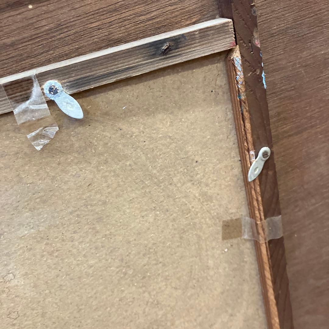 北欧レトロ 白鳥と湖 刺繍画 風景画 絵画 額縁 額装 アート 美術 芸術 飾り