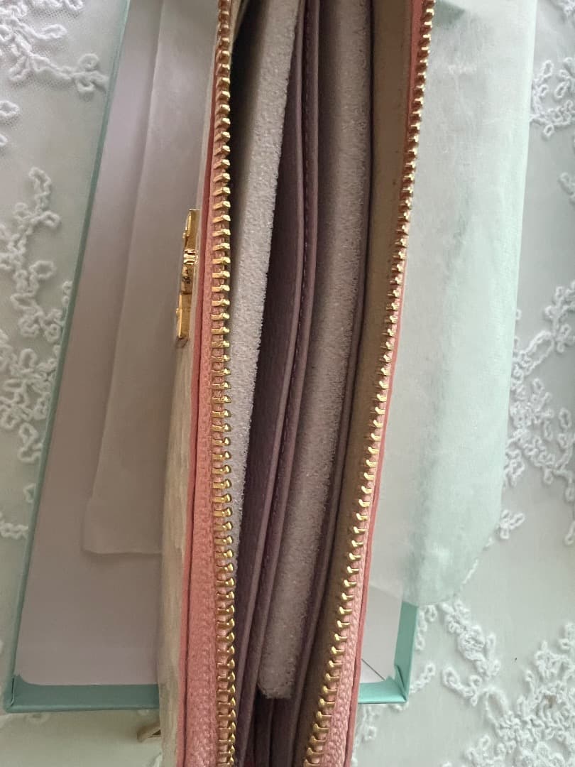 オレンジペコ　Her Schedule 長財布 ホワイトローズ