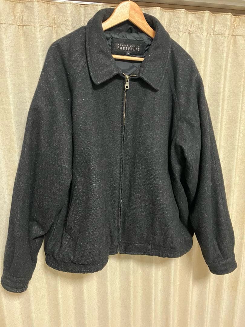 PERRY ELLIS PORT FOLIO ウールジャケット　短丈 ボックス