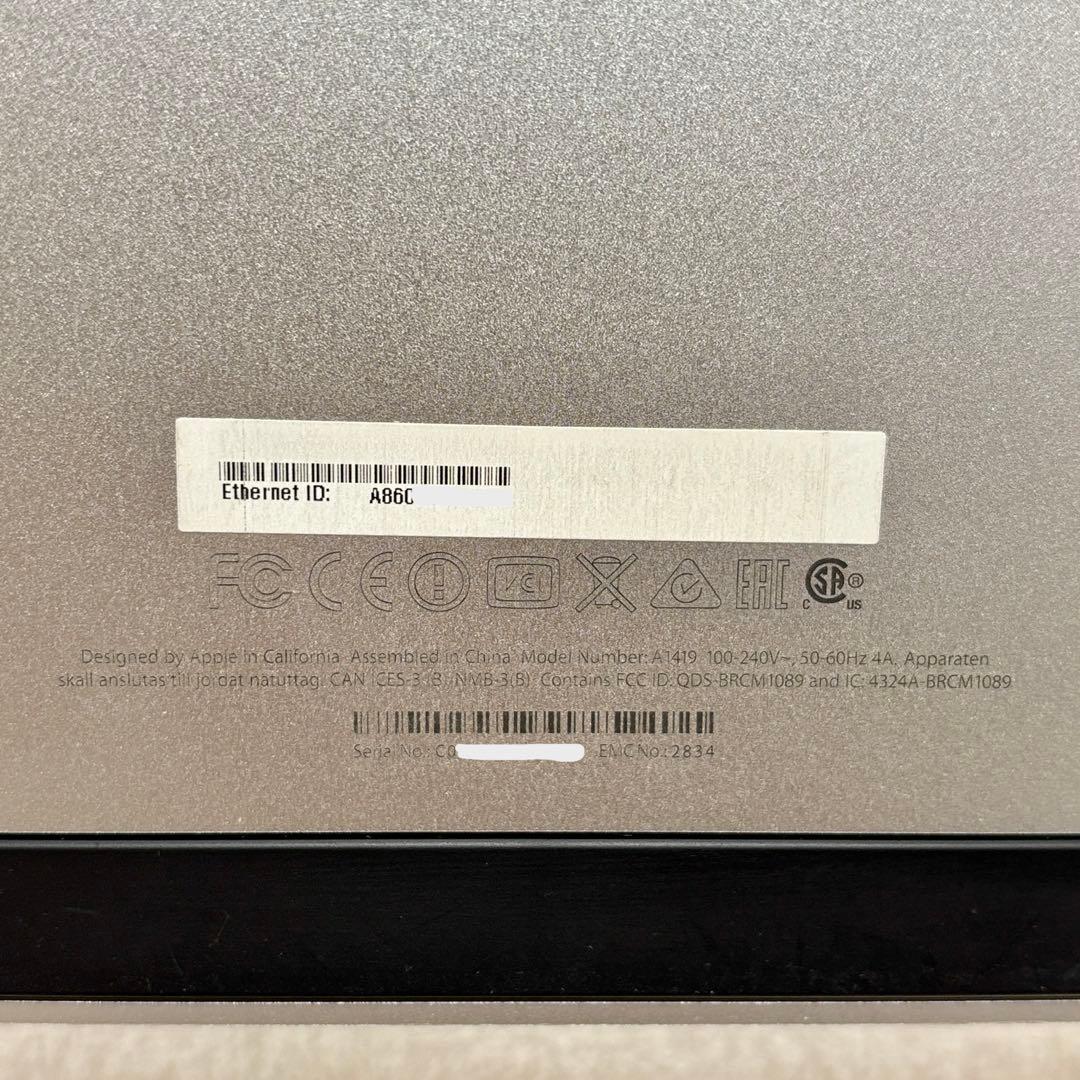 Macデスクトップ iMac Retina 5K 27-inch Late 2015 A1419