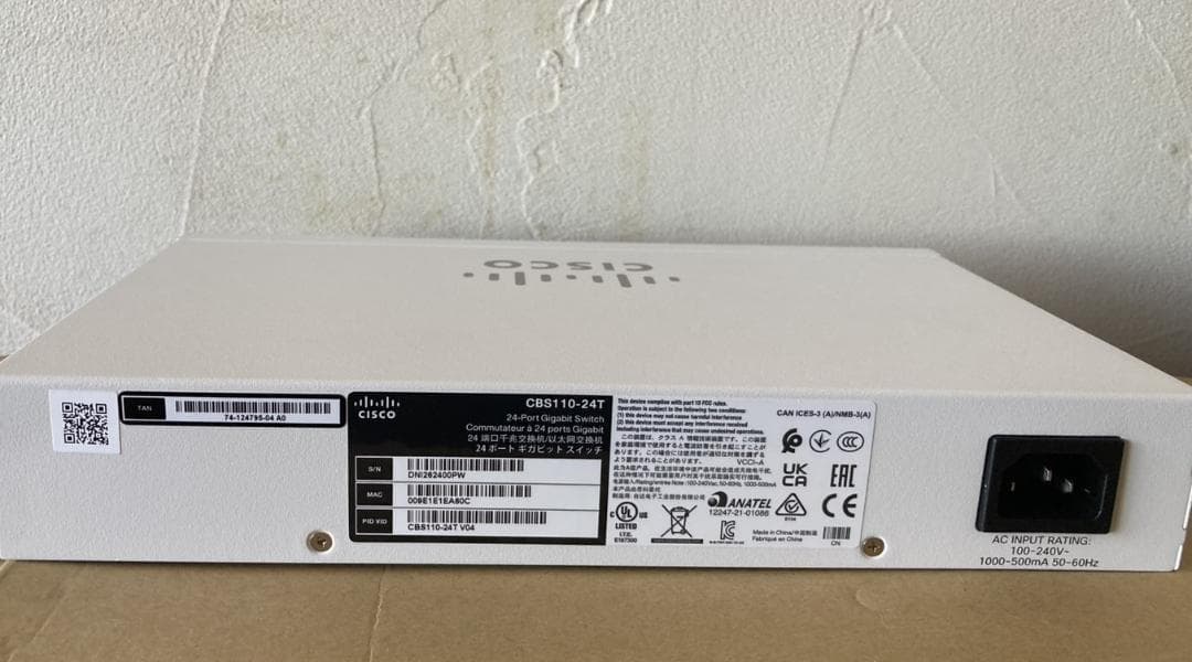 Cisco CBS110-24T 24ポート スイッチングハブ ルーター