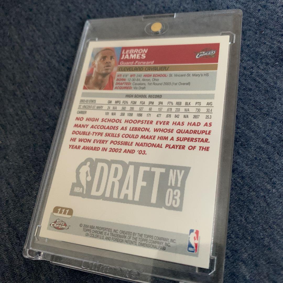 希少 Lebron James Topps Chrome ルーキーカード