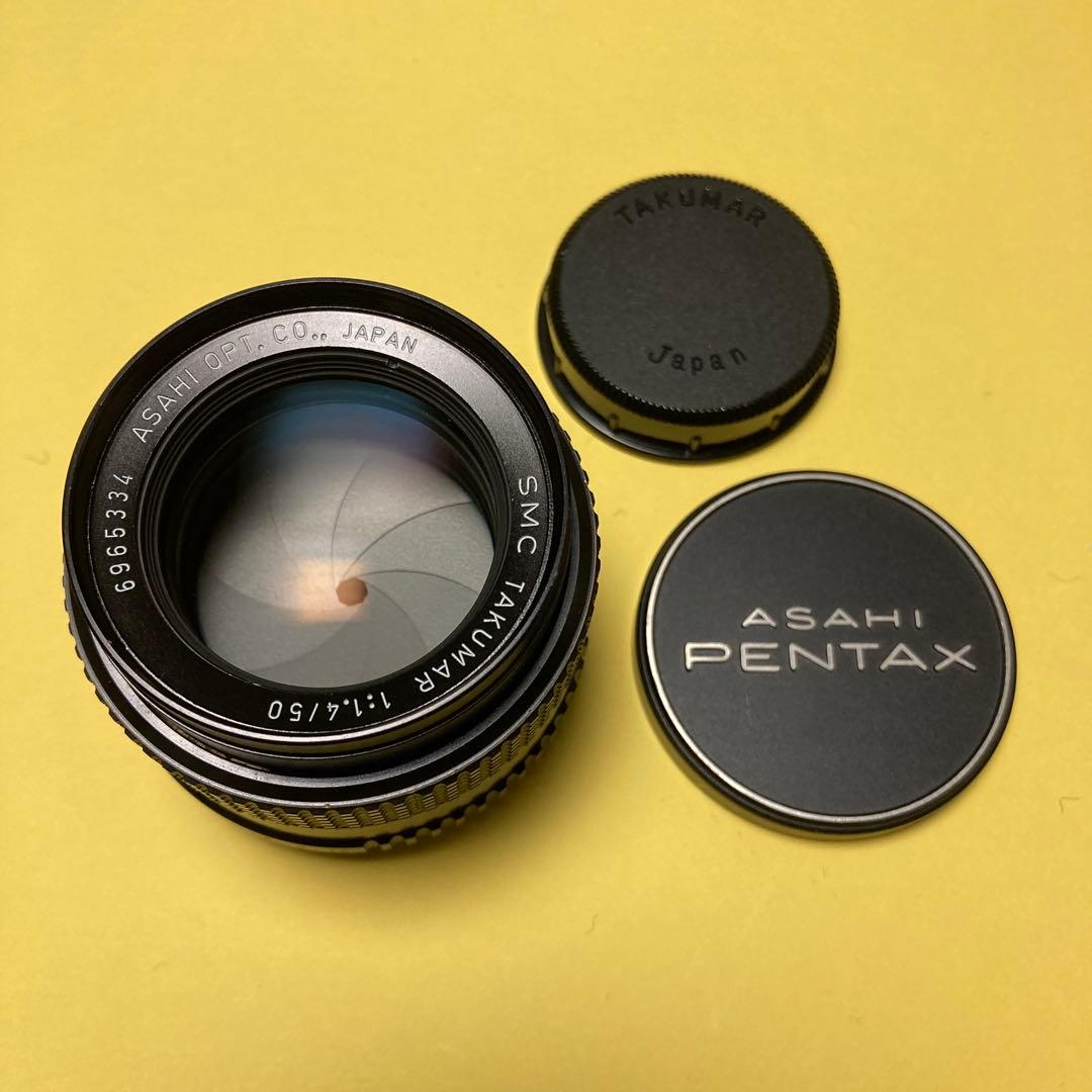 M42 美品 SMC TAKUMAR 50mm F1.4 純正付属 タクマー