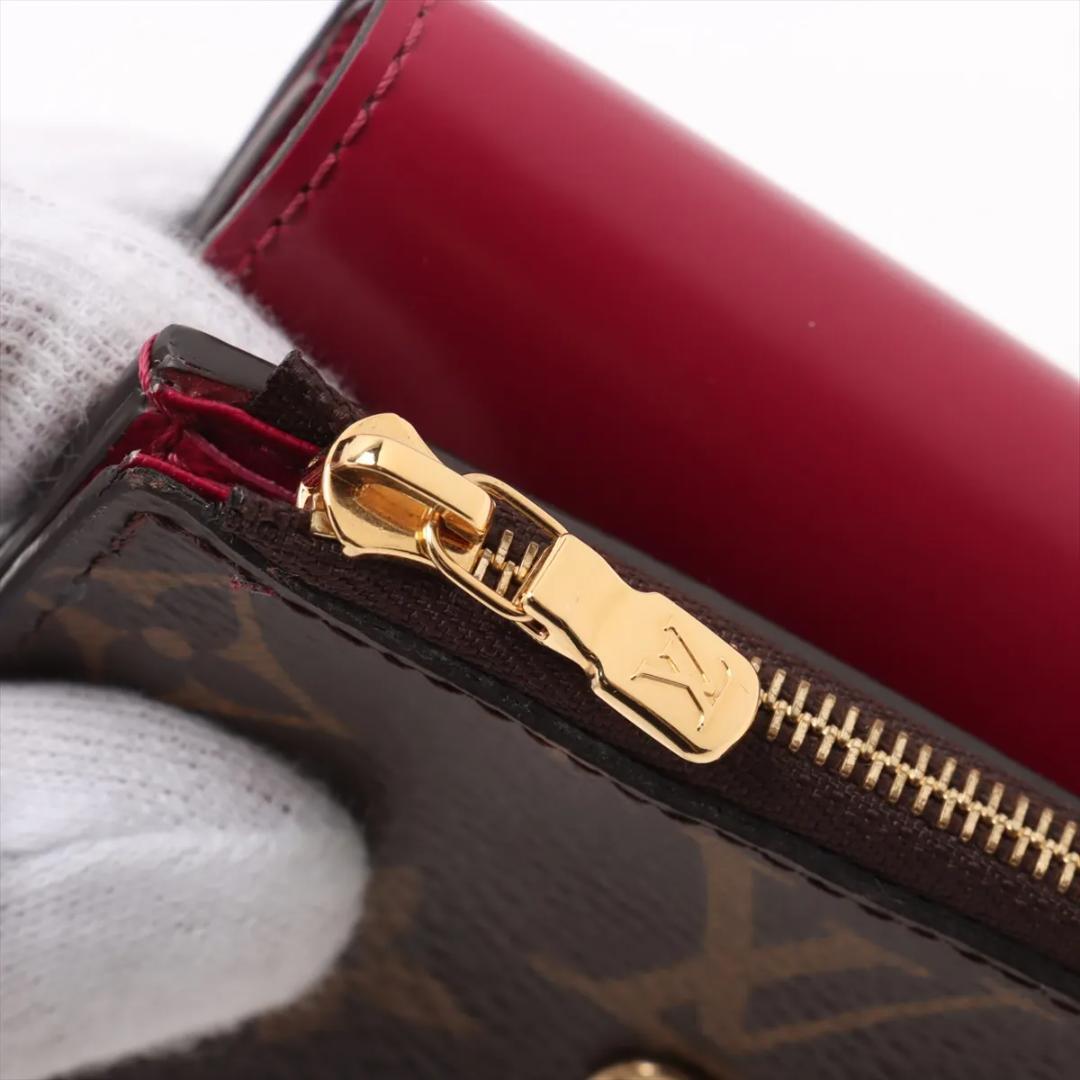 【新品同様】ルイヴィトン モノグラム ポルトフォイユゾエ フューシャ ウォレット