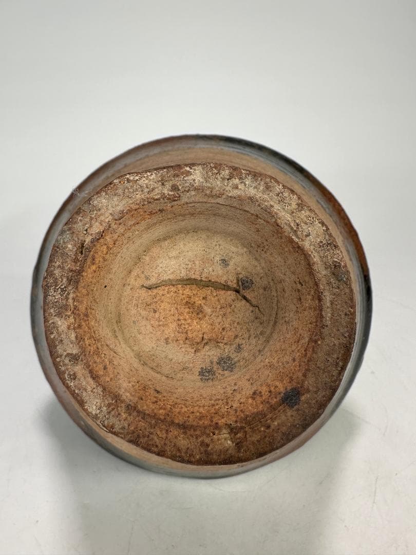 中国美術　元時代　黒釉　花瓶　花器　華道具