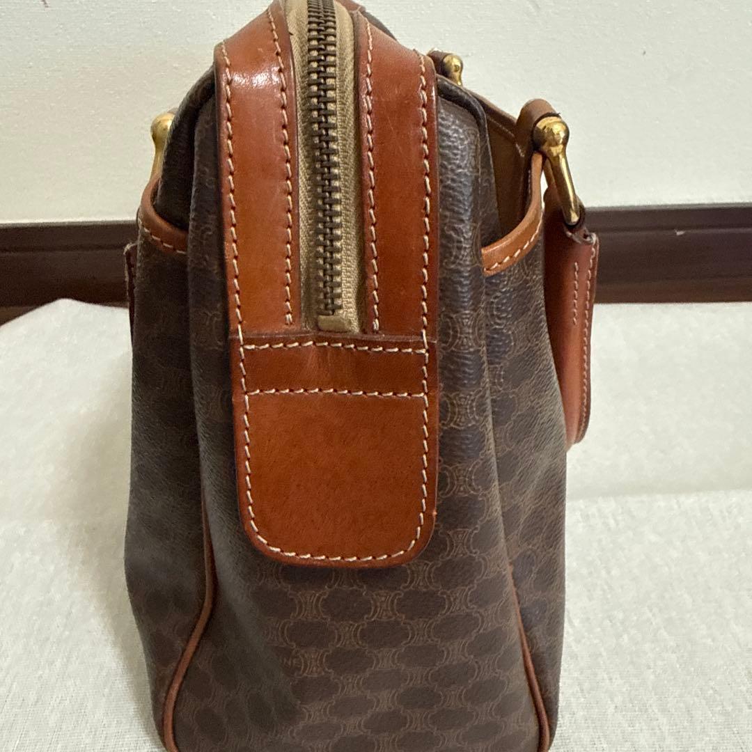 CELINE ブラウン レザー トートバッグ