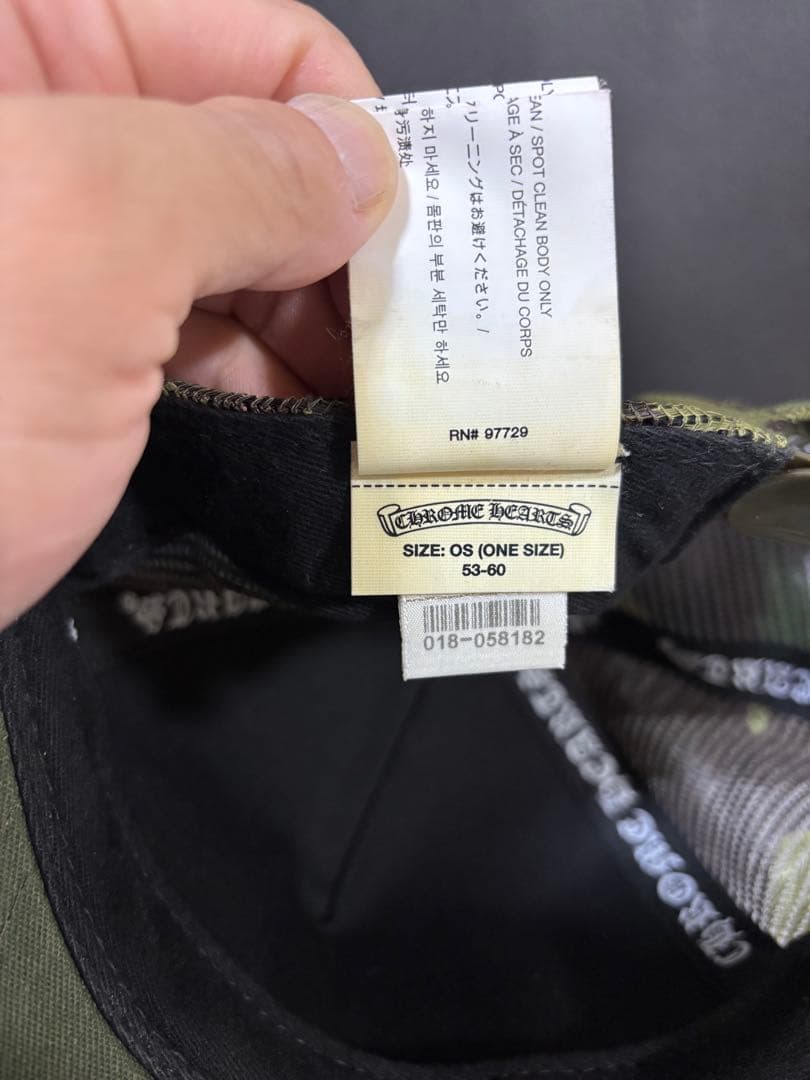 美品　クロムハーツキャップ　カモフラ　迷彩　正規品