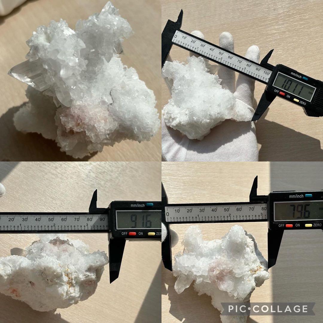 超レア！ ロードクロサイト共生・セレナイト　鉱物標本　原石　クラスター