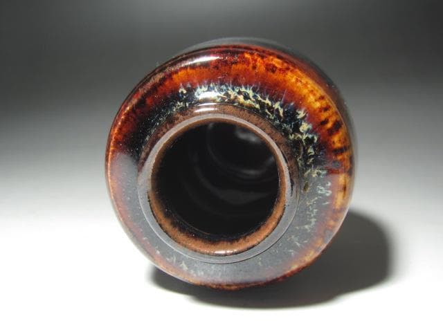 ☆　桶谷定一　肩衝茶入　久田流　十二代　尋牛斎の花押がございます☆y593