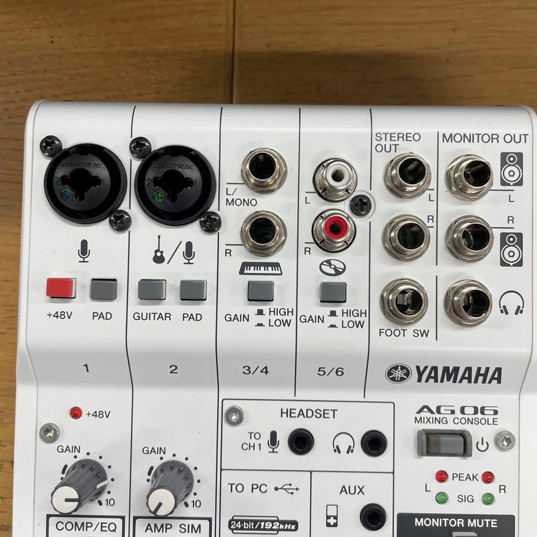 動作品 Yamaha AG06 ウェブキャスティングミキサー ヤマハ