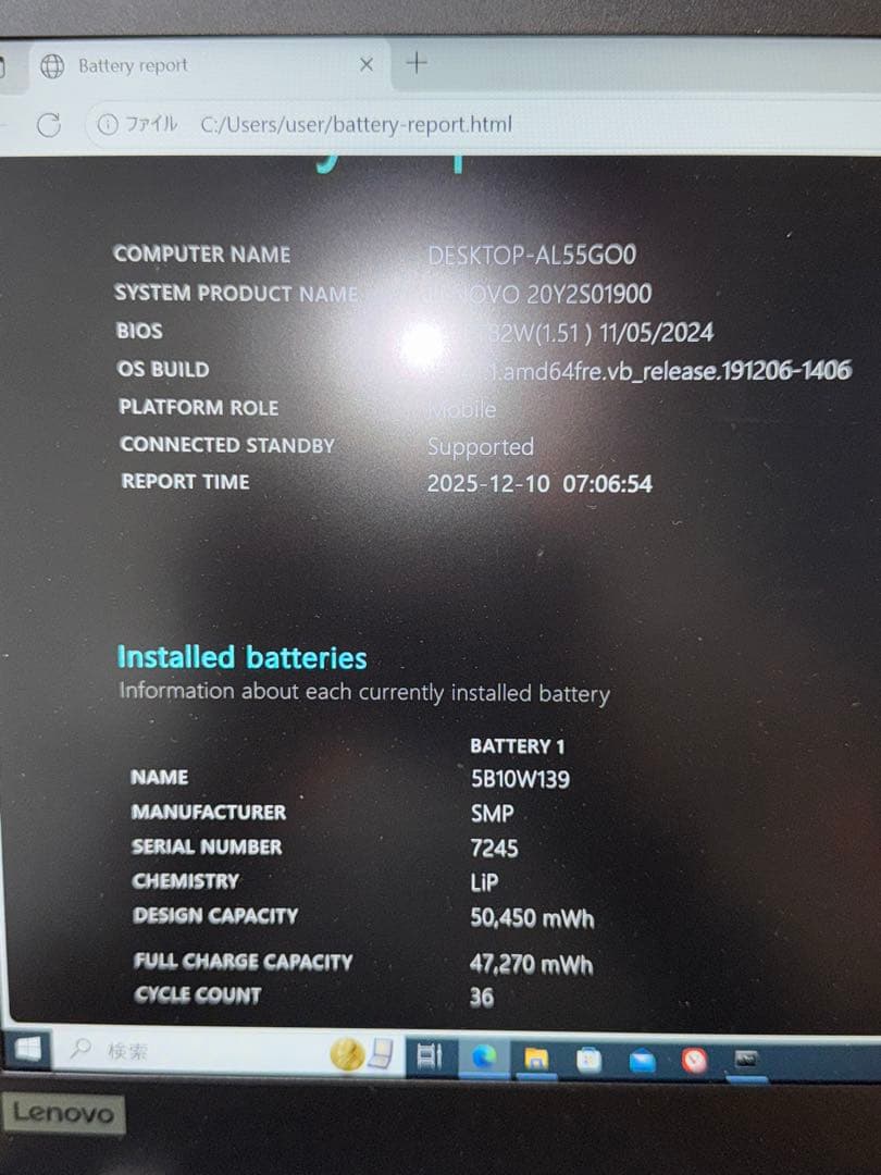 Windowsノート本体 ThinkPad P14s Gen1 16GB/512GB