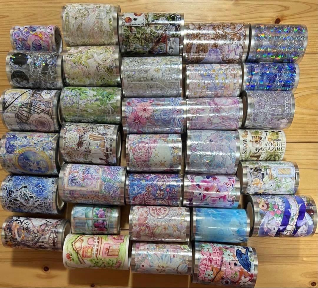 ら*日様 海外マステ 中古巻売り まとめ売り 大量装飾系