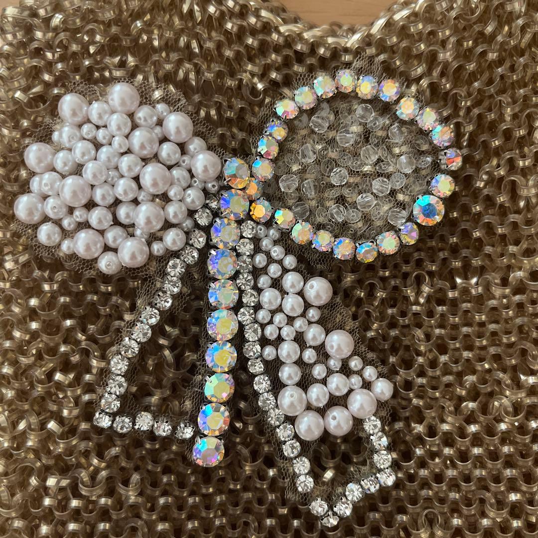 アンテプリマ　ゴールド　リボン　ワイヤーバック