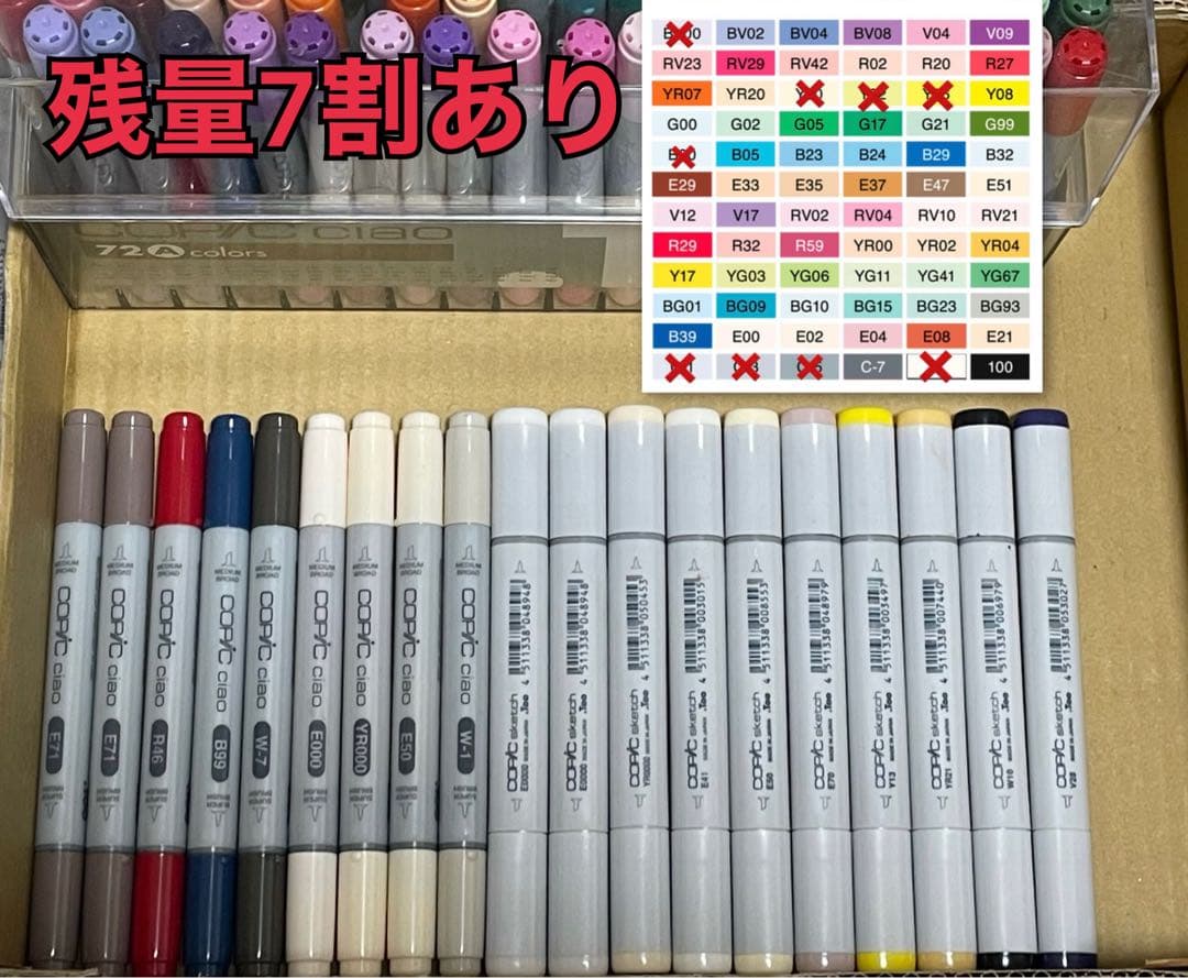 コピック チャオ、スケッチ 全96色