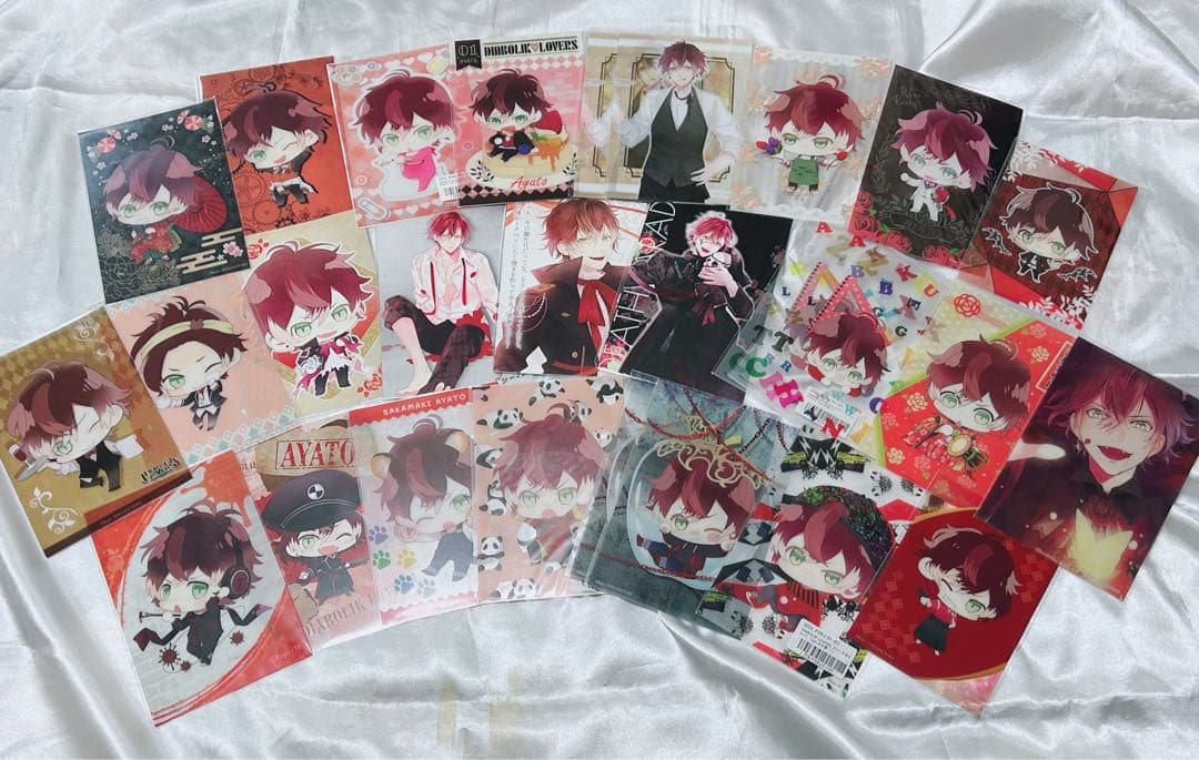 DIABOLIKLOVERS逆巻アヤト 缶バッジ,デスパレードリング他まとめ売り