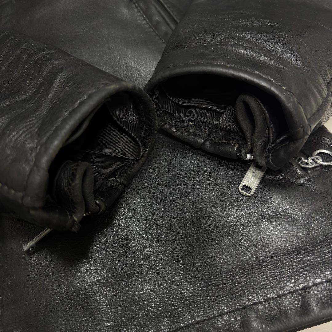 Schott 641 シングルライダース USA製 ボア付き レザージャケット