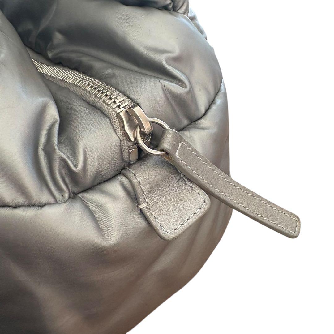 CHANEL コココクーン トートバッグ グレー ナイロン レザー