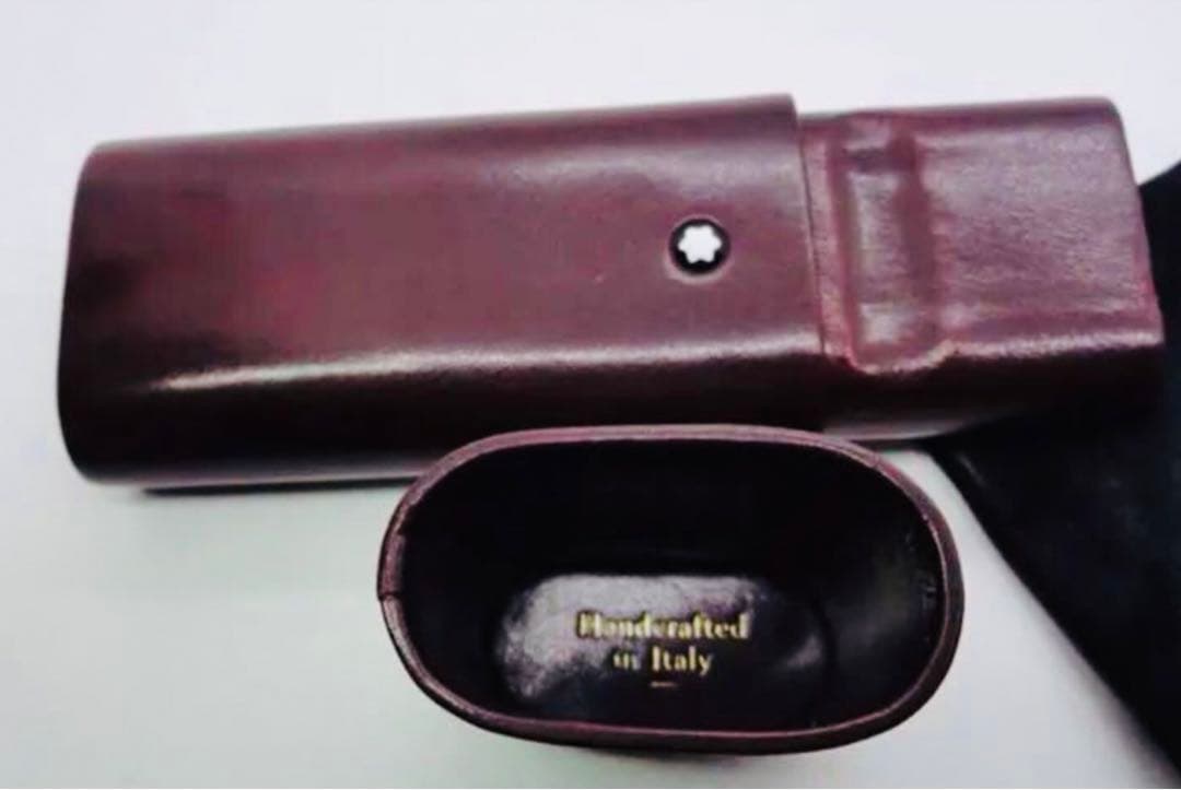 モンブラン　入手困難逸品！フローレンス製ボルドーカラーペンポーチ★専用ポーチ付