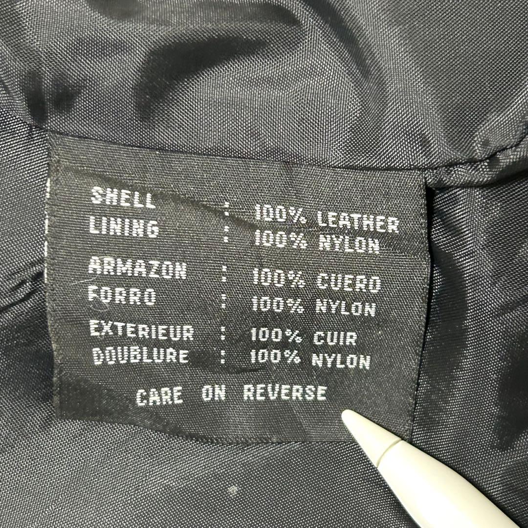 やすお90sレザージャケットシングルライダースハーレーダビッドソンカスタム