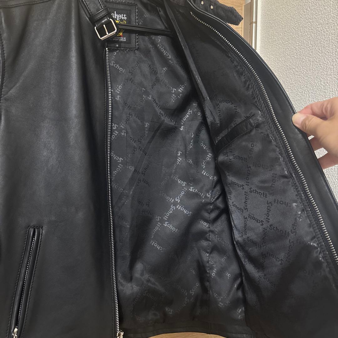 【美品】Schott ショットCLASSICRACER クラシックレーサー 黒S