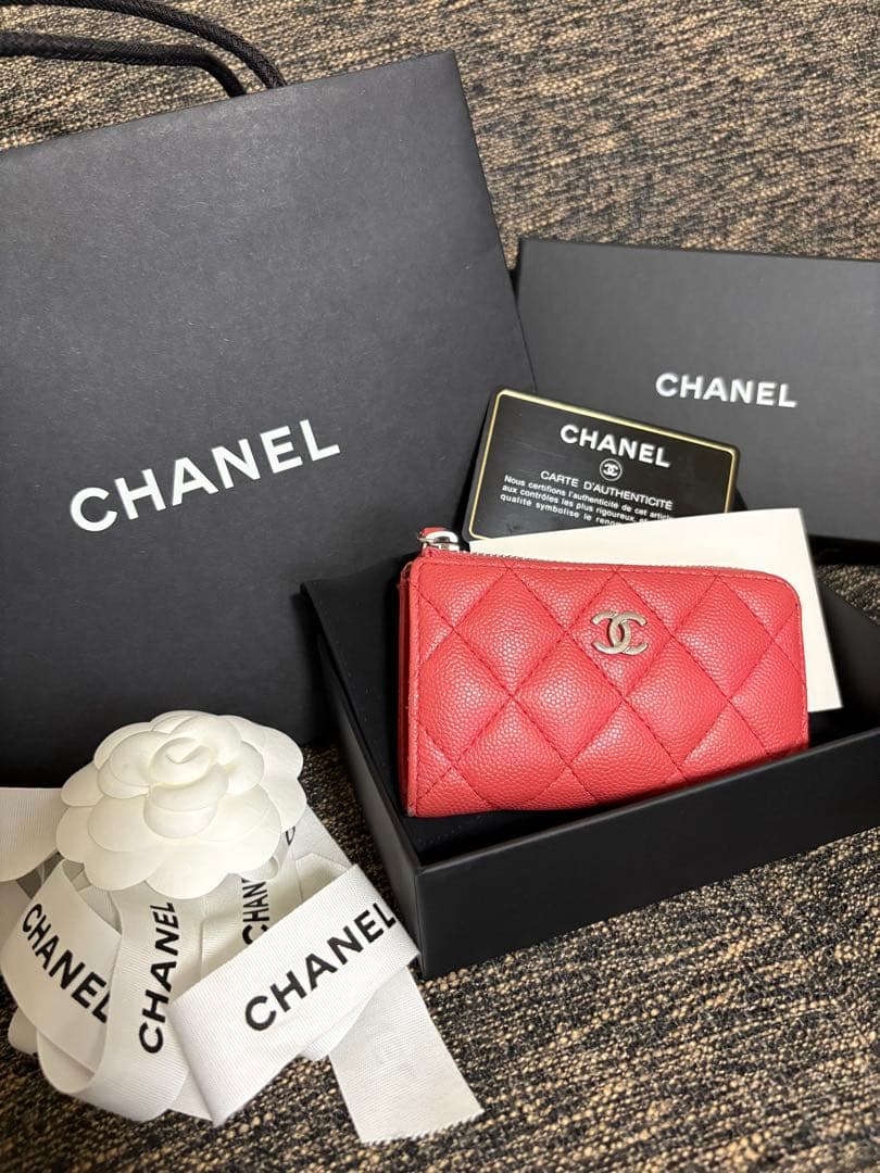 【最終値下げ】CHANEL キャビアスキン ピンク ケース