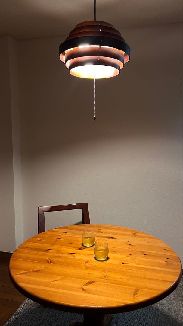 ヴィンテージ パインソリッド　アンティーク　ラウンドテーブル