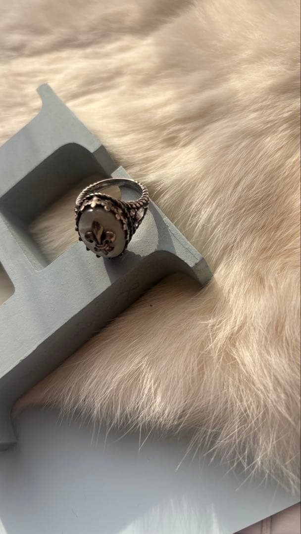 ★ PATRICK COX パトリックコックス 白蝶貝り ング サイズ15.5号