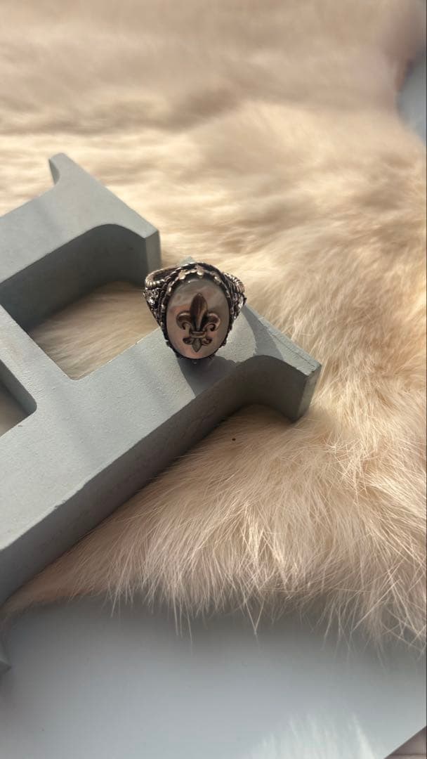 ★ PATRICK COX パトリックコックス 白蝶貝り ング サイズ15.5号