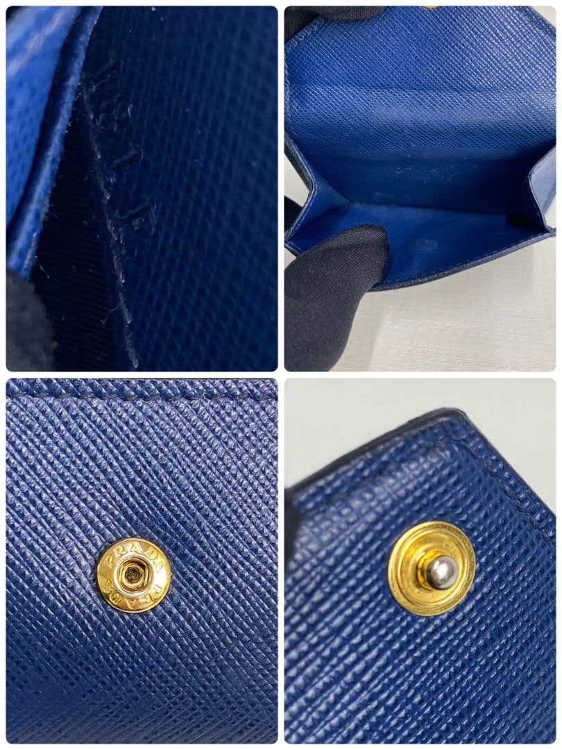PRADA 三つ折り財布 コンパクトウォレット サフィアーノ