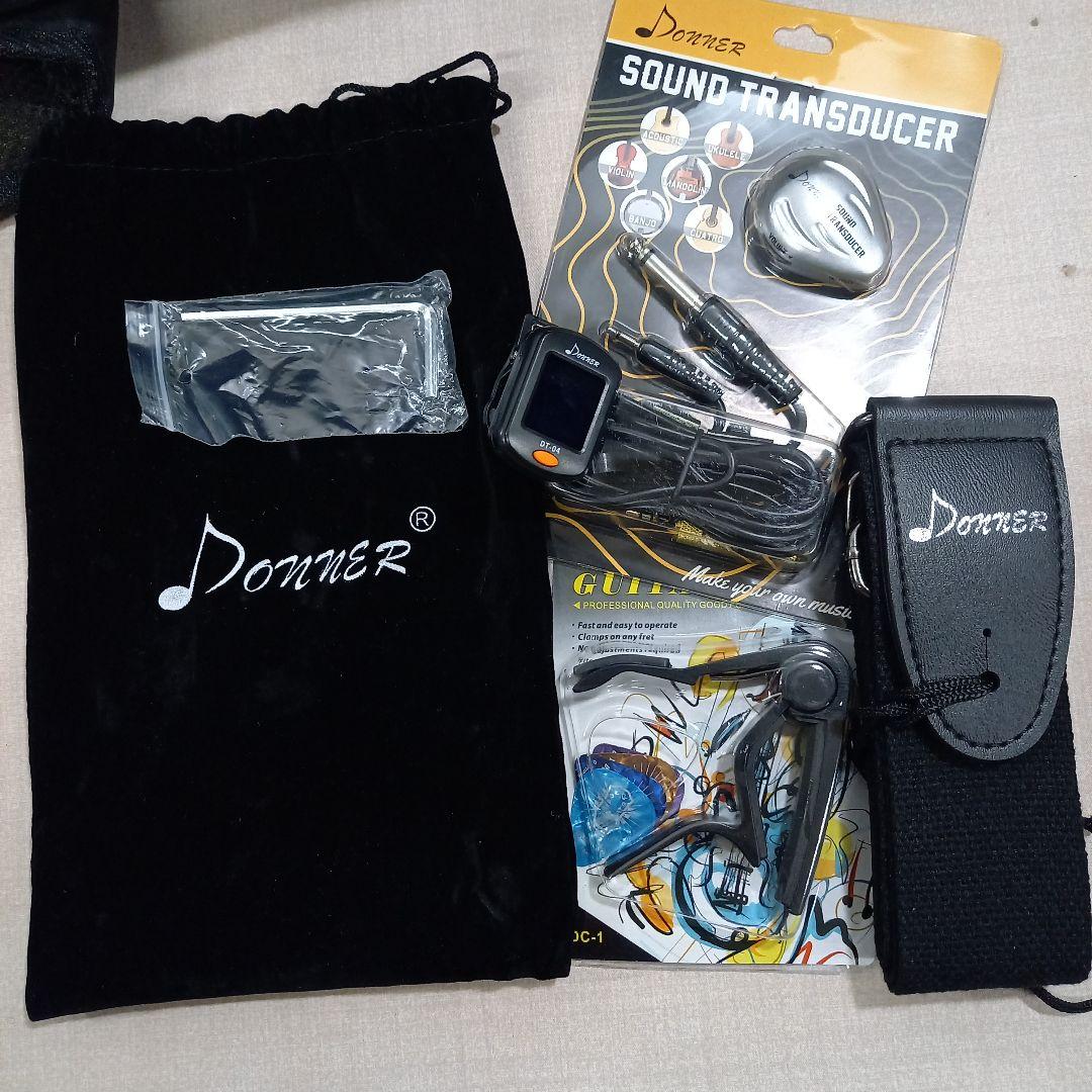 美品◎Donner アコースティックギター EC2076 サテングリーンバースト