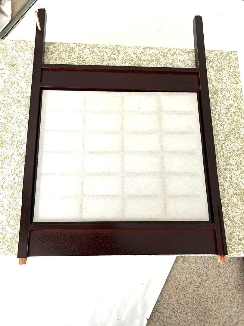 新品　茶道具吉野　組み立て式　8片　木製茶道具 格子状パネル付き