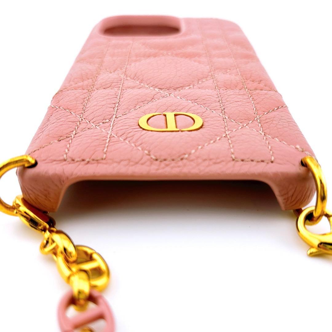 ディオール レディディオール iPhone14 Pro チェーン スマホケース