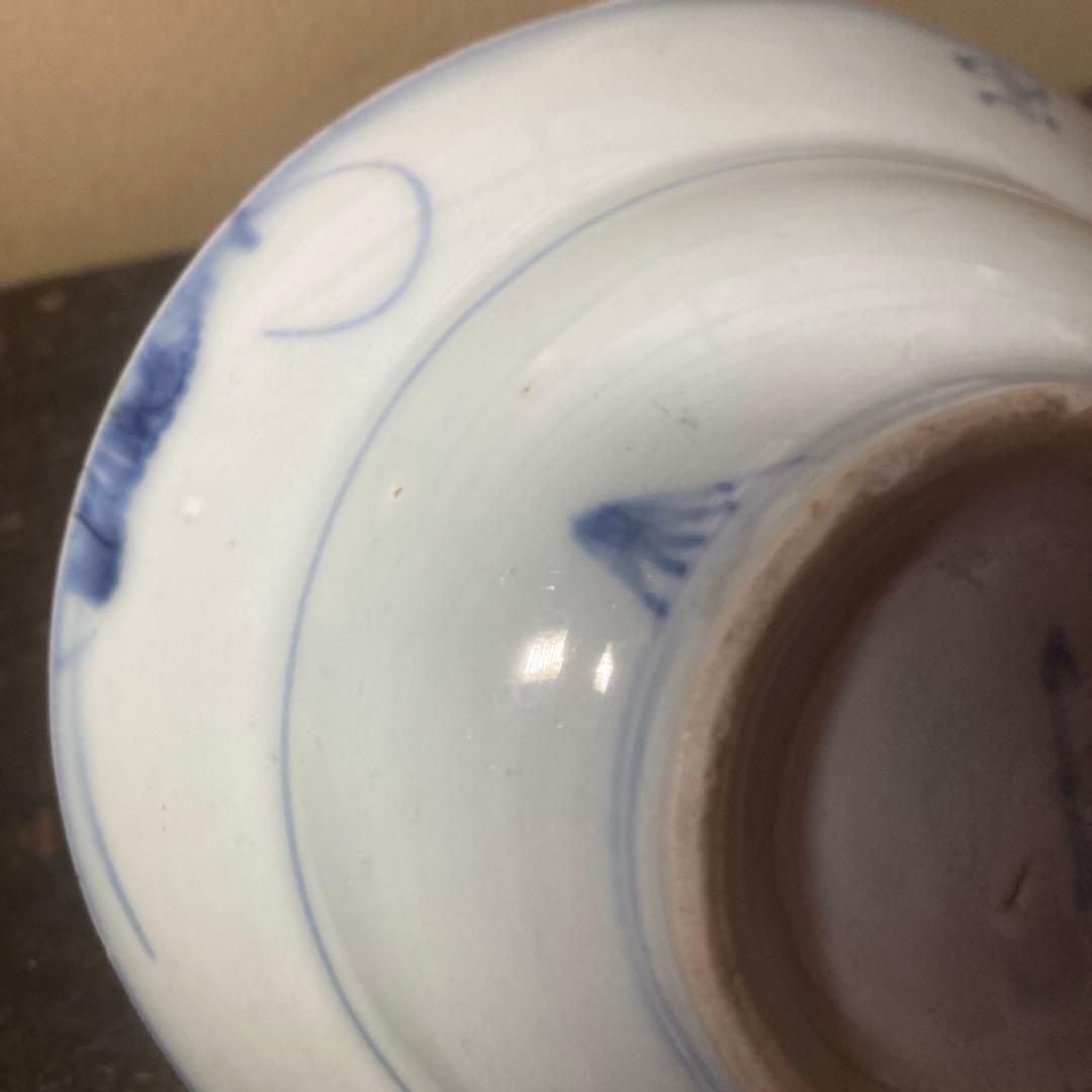 古染付兎図菓子鉢【桐箱付】