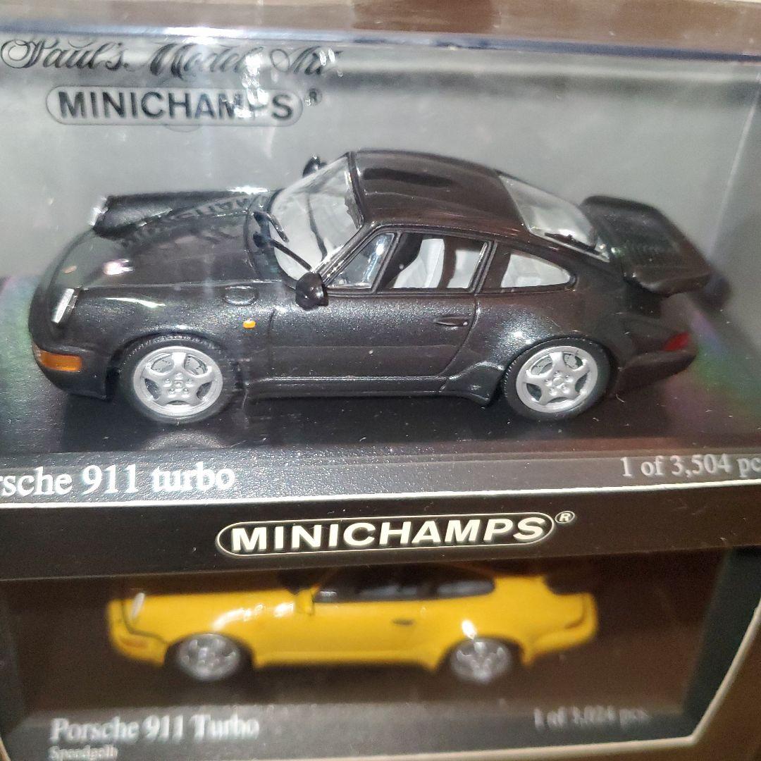 MINICHAMPS Porsche 911 turbo 6台セット赤、黄