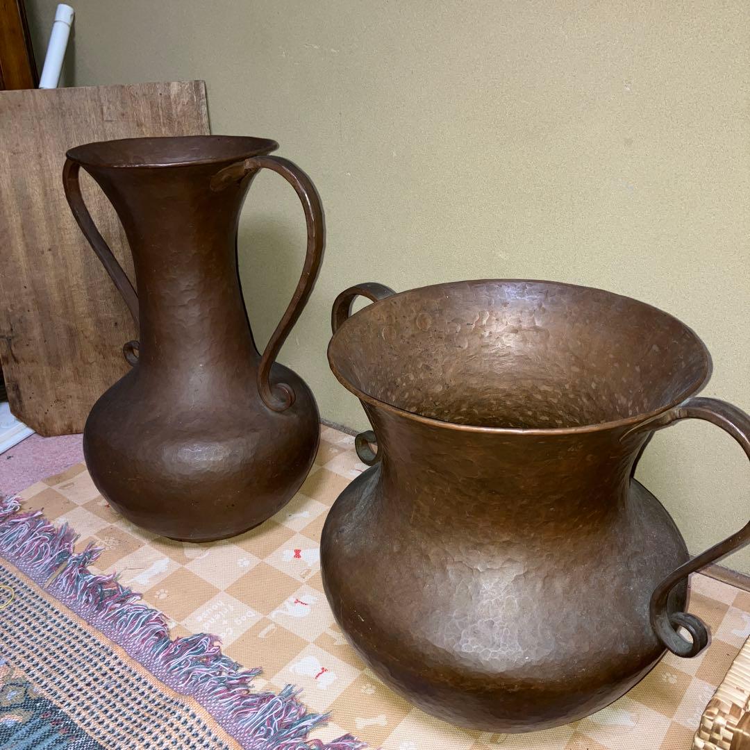 アンティーク ダブルハンドル花瓶