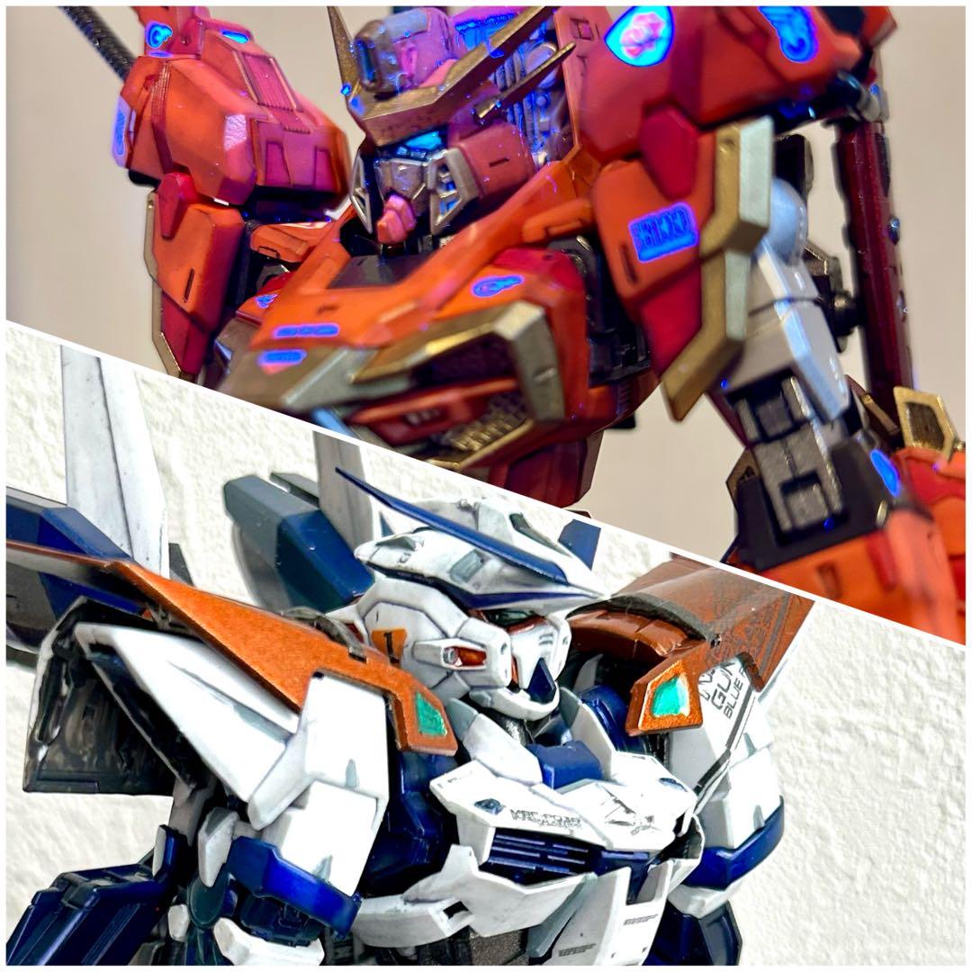 MGアストレイブルーフレームセカンドリバイ & FM ソードカラミティ セット