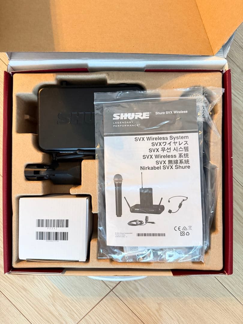 Shure SVX ワイヤレスマイク PG58 美品・ほぼ未使用（まるさん専用）