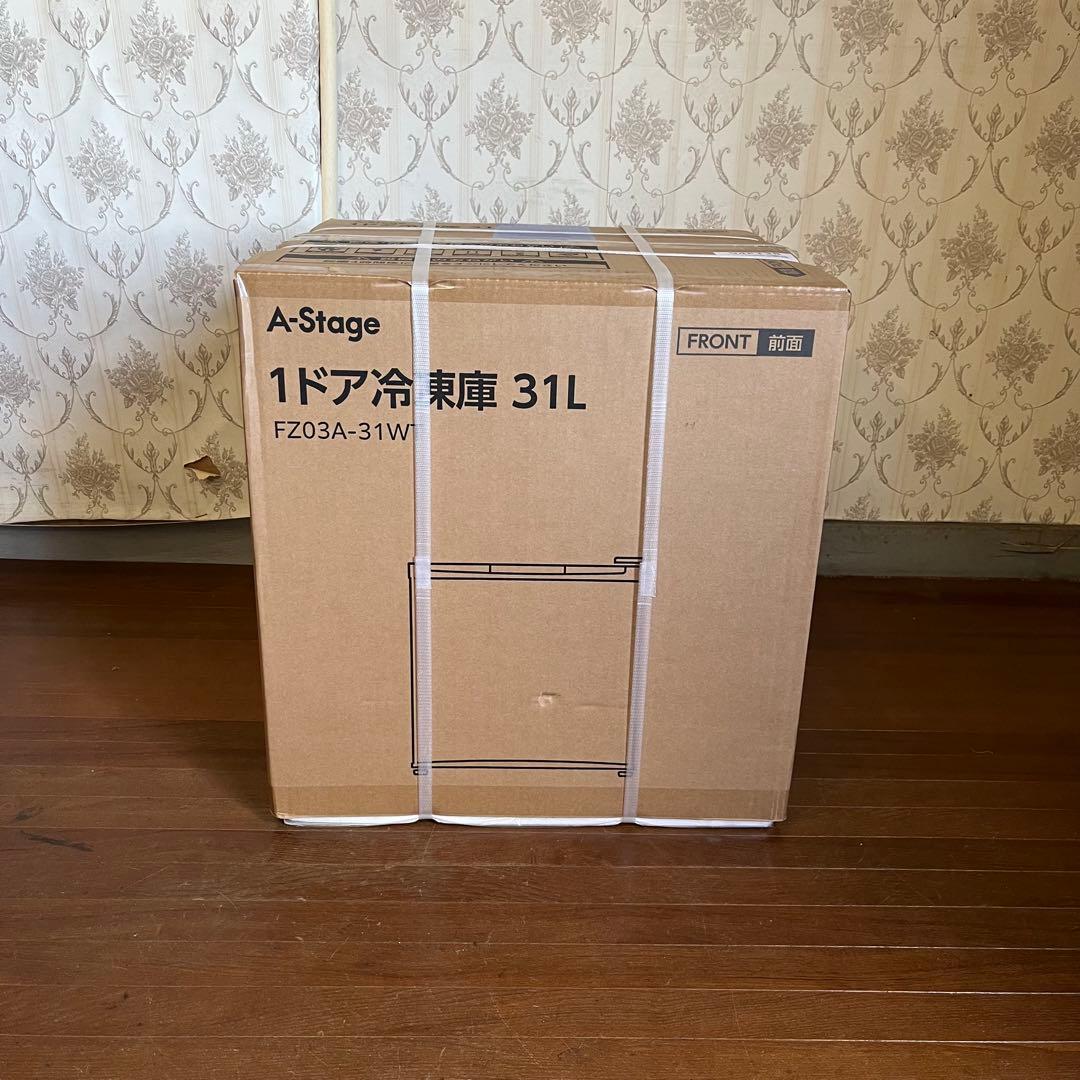 【未使用品】A-Stage 1ドア 冷凍庫 FZ03A-31WT 31L