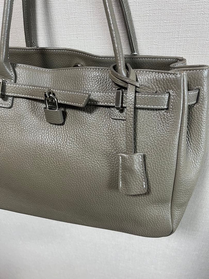 ◯専用傳濱野ハマノHamanoエトゥープミーティアバッグバッグ レザー 牛革