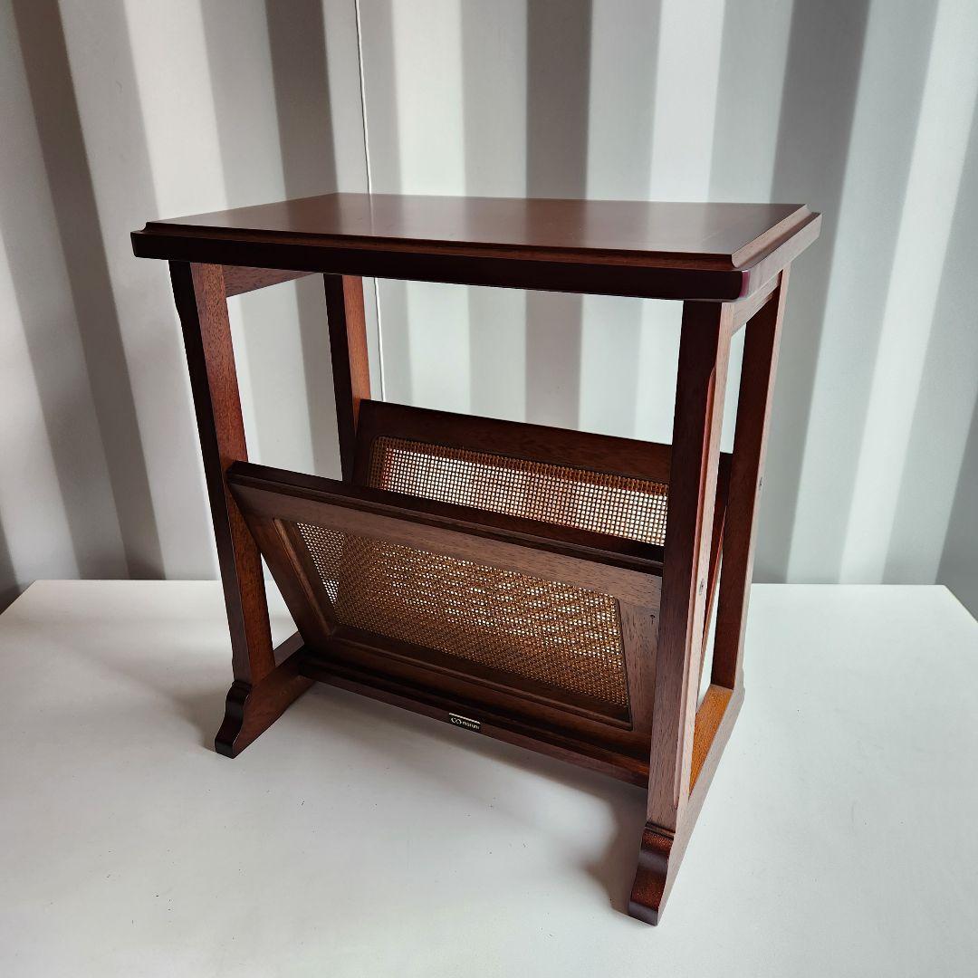 極美品　maruni　マルニ木工　地中海　マガジンラック　サイドテーブル