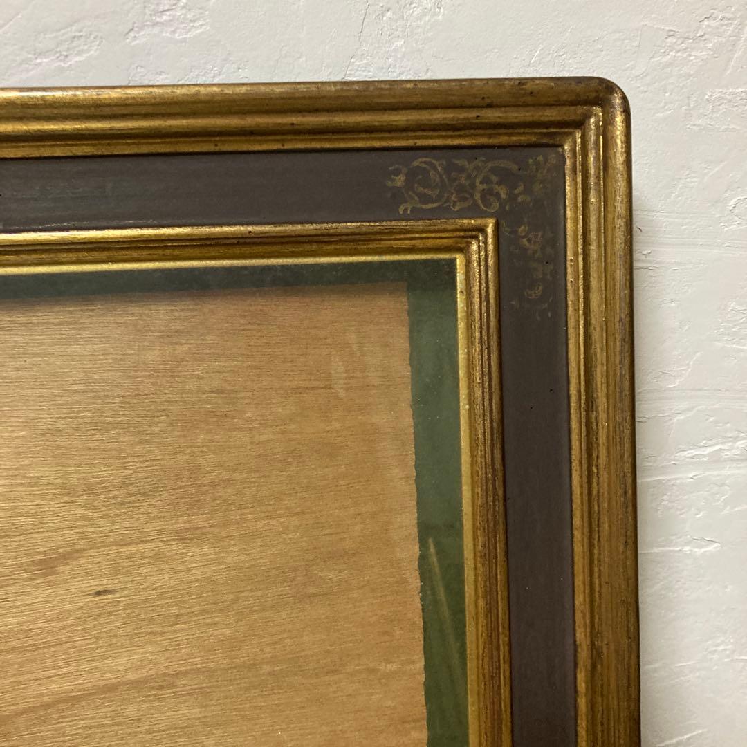 装飾的な木製額縁 ガラスあり